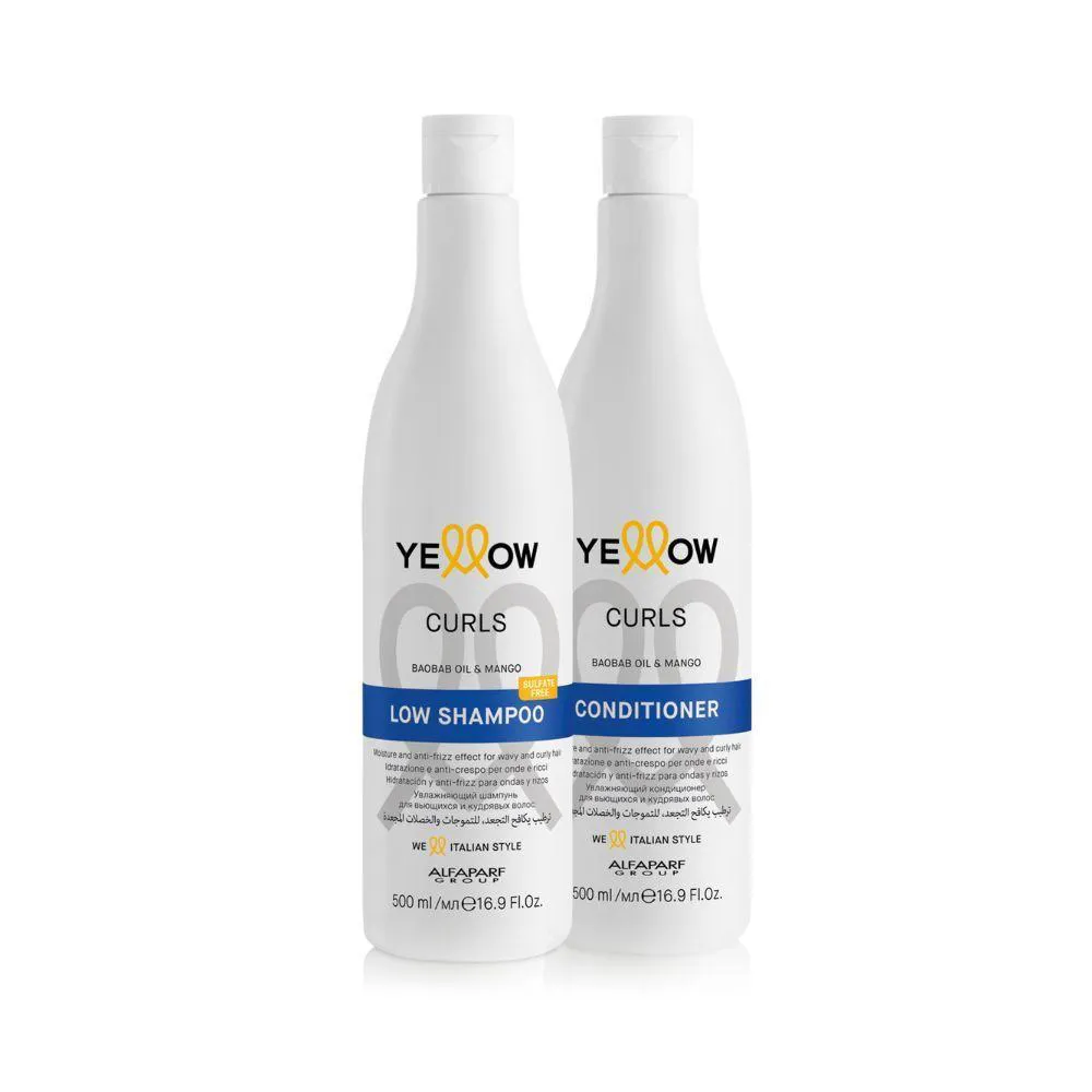YELLOW CURLS KIT SHAMPOO + CONDICIONADOR 500ML