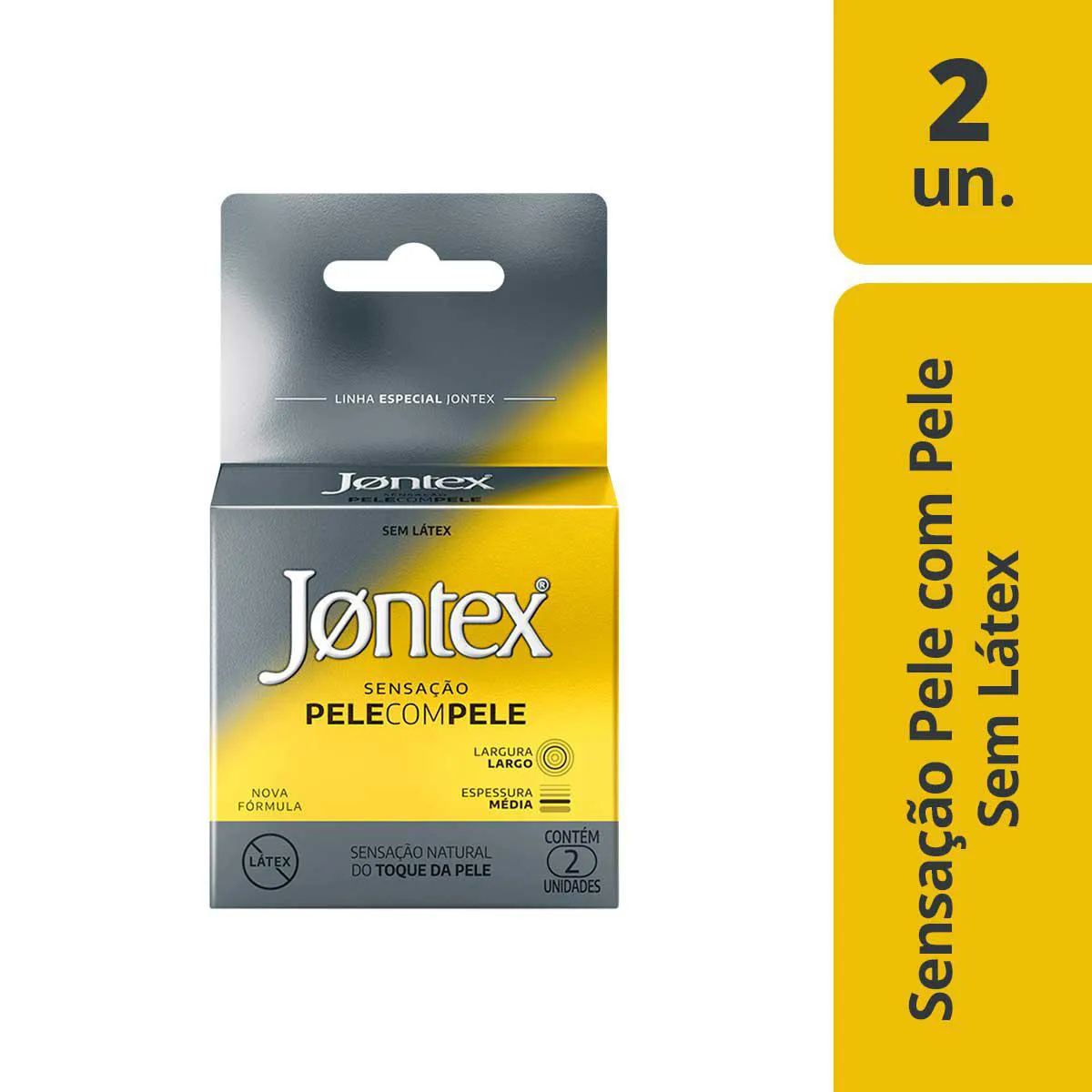 Camisinha Jontex Sensação Pele com Pele 4 unidades | Droga Raia