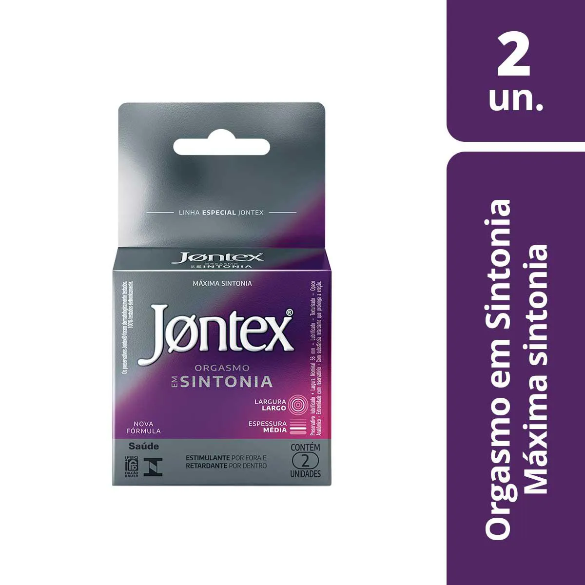 Camisinha Jontex Orgasmo em Sintonia 4 unidades