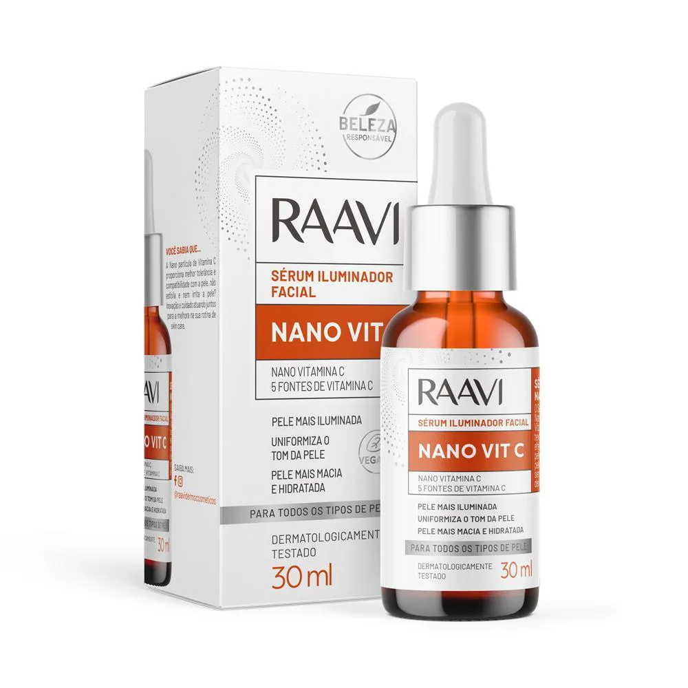 RAAVI SéRUM ILUMINADOR FACIAL NANO VIT C 30ML