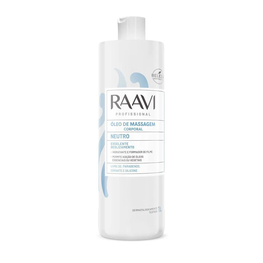 RAAVI ÓLEO DE MASSAGEM CORPORAL NEUTRO 1000ML