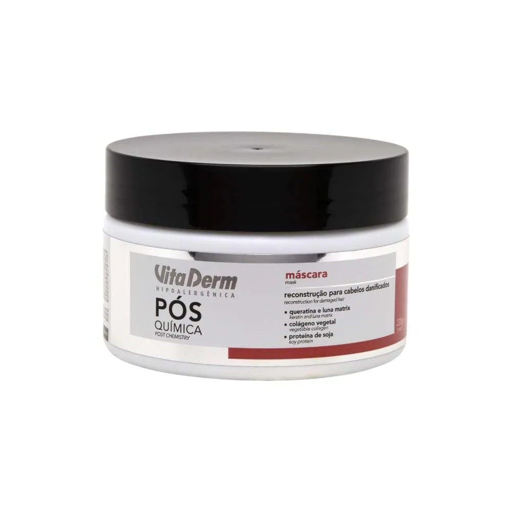 VITA DERM PóS QUíMICA MáSCARA CAPILAR 220G