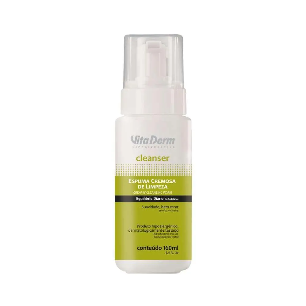 VITA DERM CLEANSER ESPUMA DE LIMPEZA FACIAL 160ML