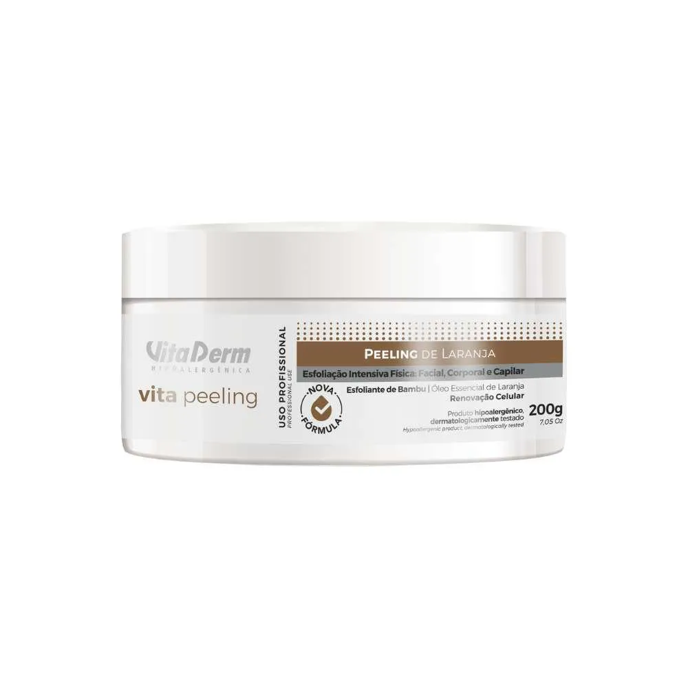 VITA DERM VITA PEELING LARANJA MULTIFUNCIONAL CREME ESFOLIANTE 200G