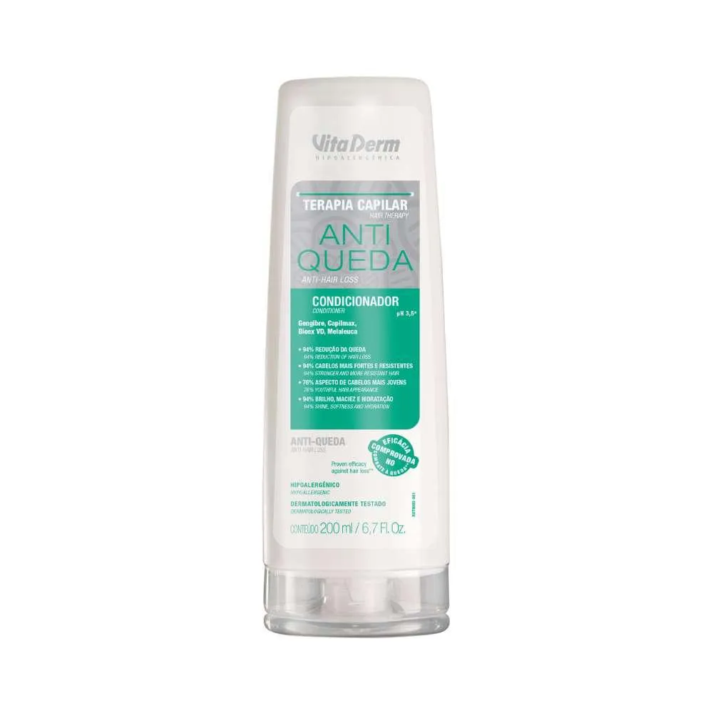 Condicionador Anticaspa Vita Derm Terapia Capilar Antiqueda 200ml