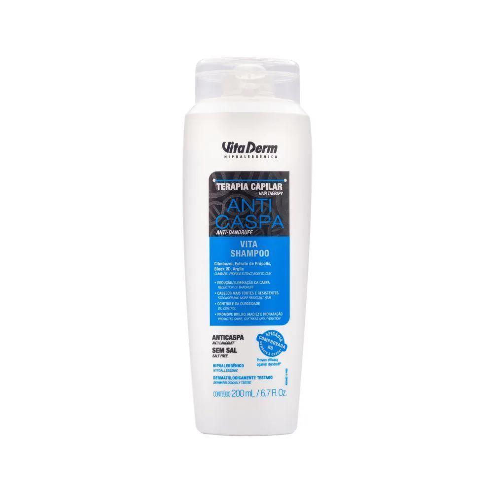 Shampoo Anticaspa Vita Derm Terapia Capilar Purificante 200ml