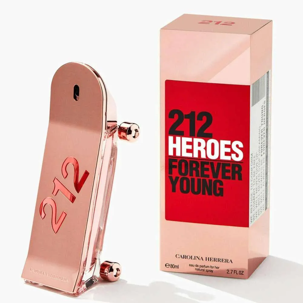 CAROLINA HERRERA 212 HEROES FOREVER YOUNG FEMININO 80ML