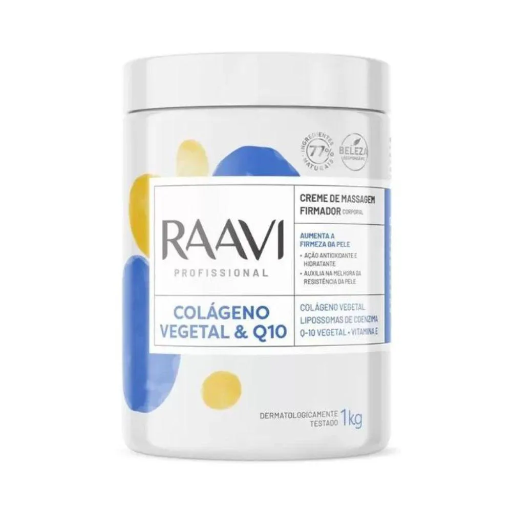 RAAVI CREME DE MASSAGEM COLáGENO VEGETAL E Q10 1KG