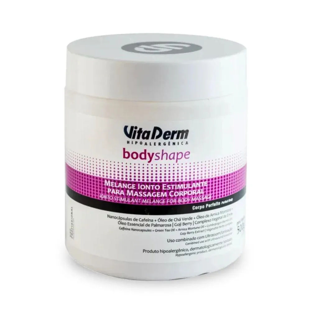 VITA DERM BODY SHAPE MELANGE IONTO ESTIMULANTE PARA MASSAGEM CORPORAL 500G