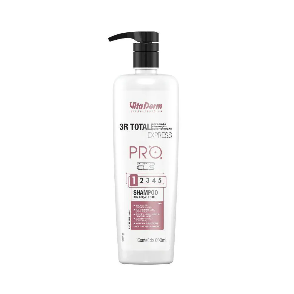 VITA DERM 3R TOTAL EXPRESS SHAMPOO 600G