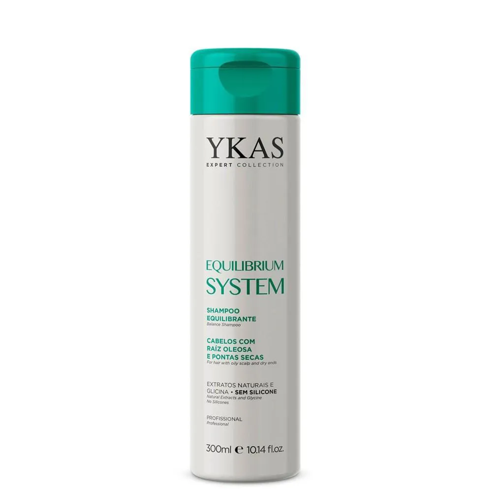 Shampoo Ykas Equilibrium System Equilíbrio da Oleosidade 300ml