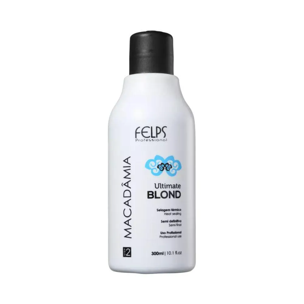 FELPS PROFESSIONAL MACADâMIA ULTIMATE BLONDE SELAGEM TéRMICA 300ML