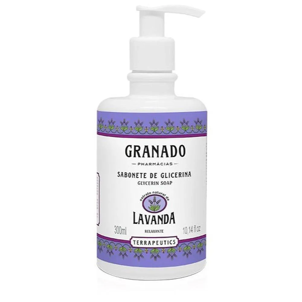 SABONETE LíQUIDO GRANADO GLICERINA TERRAPEUTICS LAVANDA 300ML