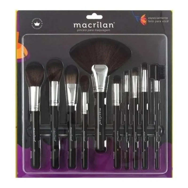 KIT PINCEL 10 PEçAS - KP9-1B - MACRILAN
