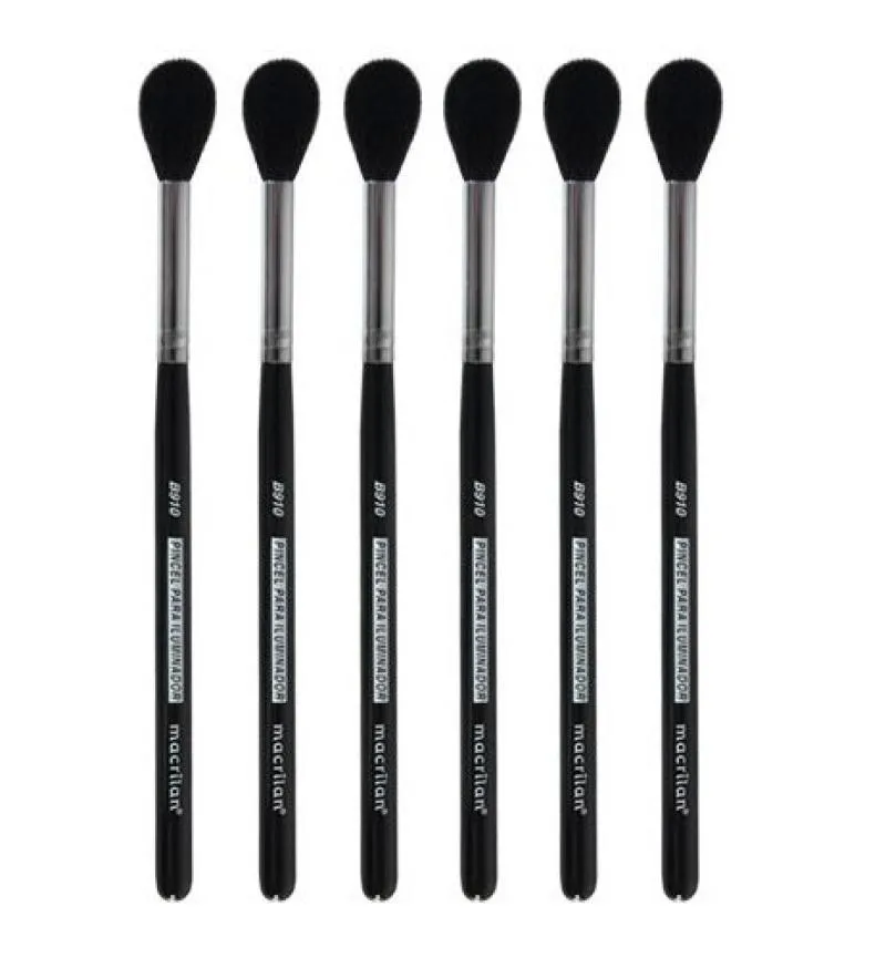 KIT C/6 B910 - PINCEL PROFISSIONAL PARA ILUMINADOR - LINHA B - MACRILAN