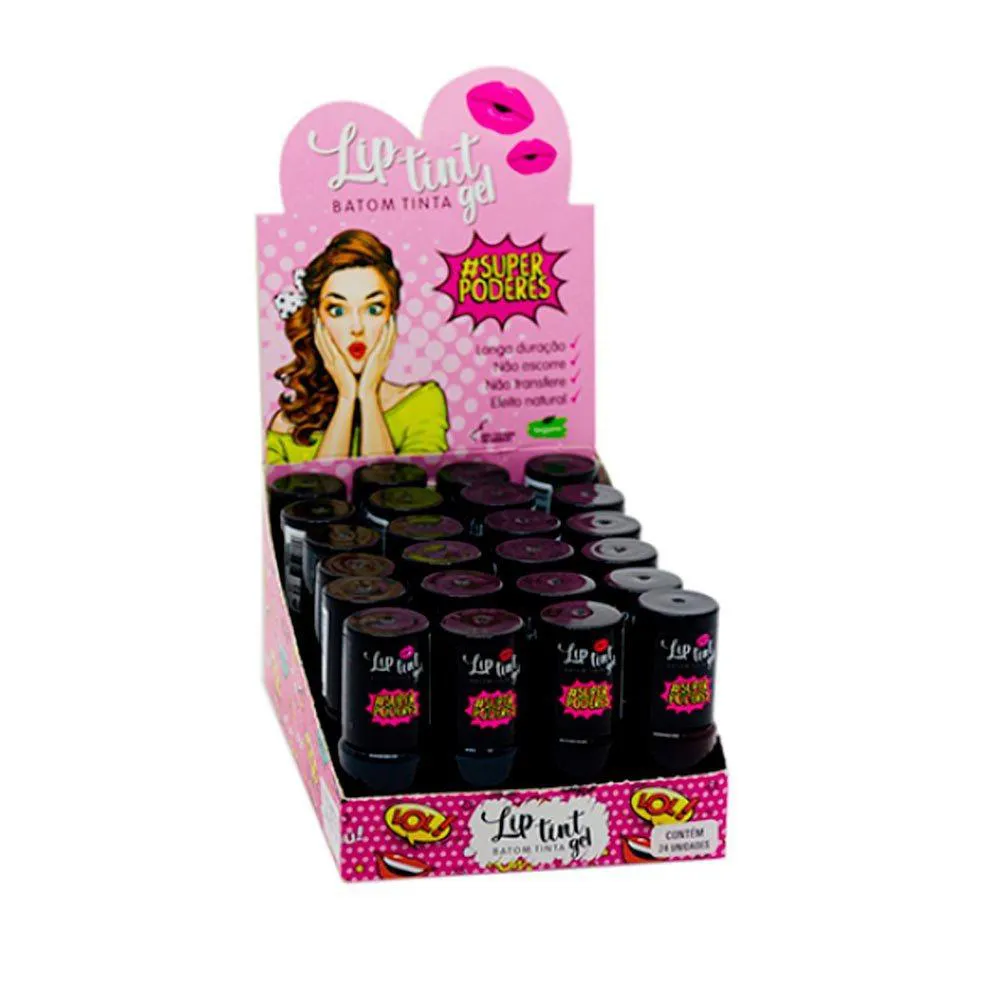 BOX C/24 UN - LIP TINT GEL - SPT01 - SUPERPODERES