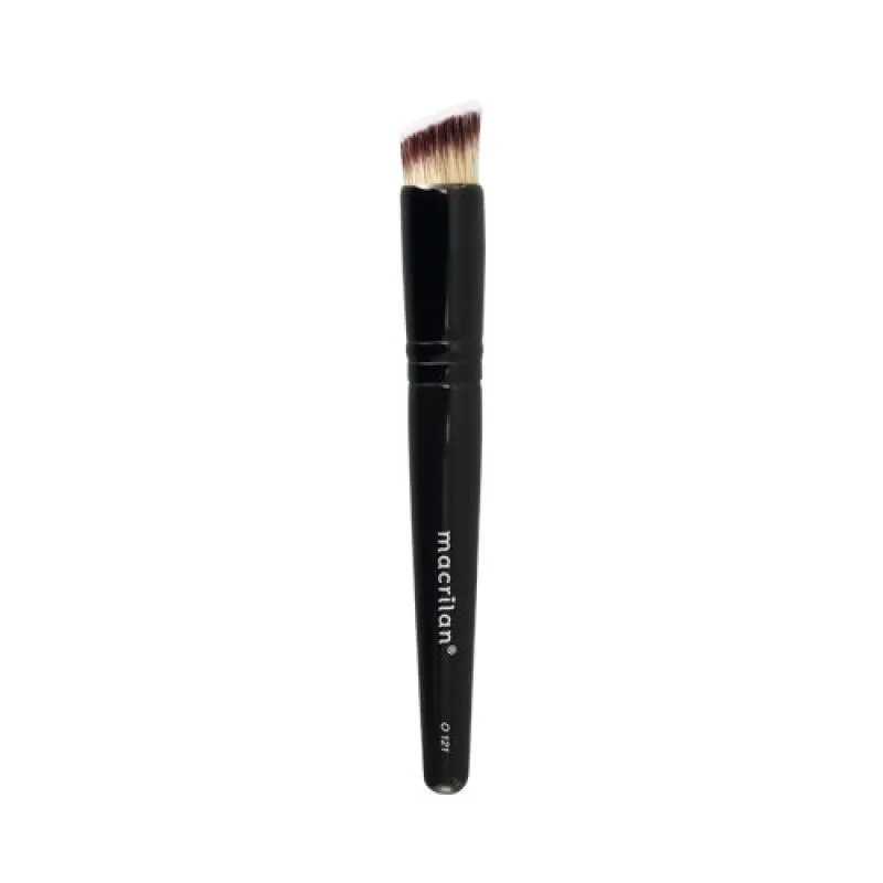 O121 - PINCEL PROFISSIONAL PARA BASE KABUKI CHANFRADO - MACRILAN - LINHA ÔNIX