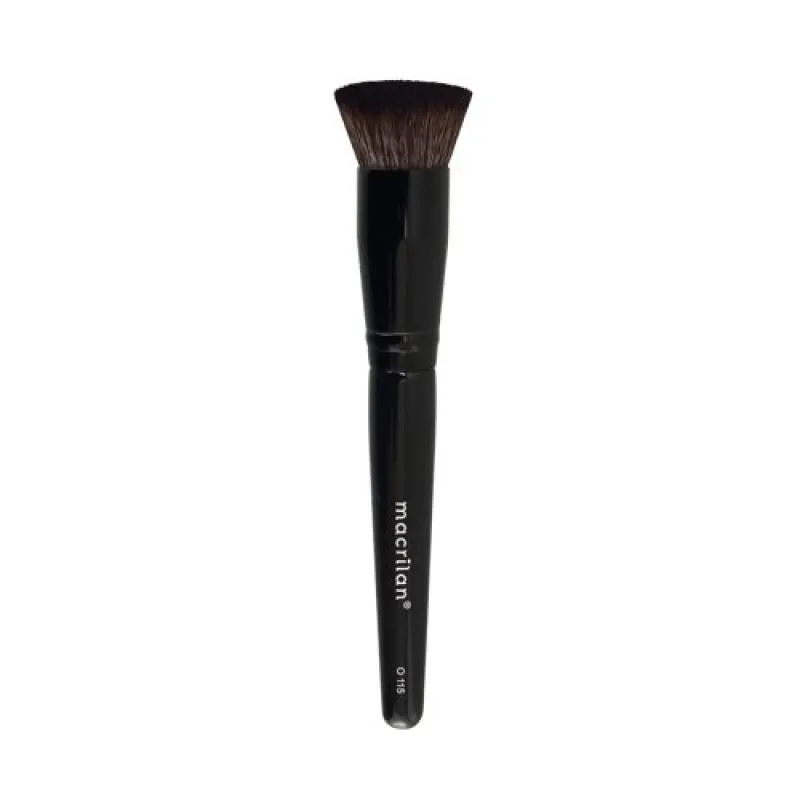 O115 - PINCEL PROFISSIONAL KABUKI RETO - MACRILAN - LINHA ÔNIX