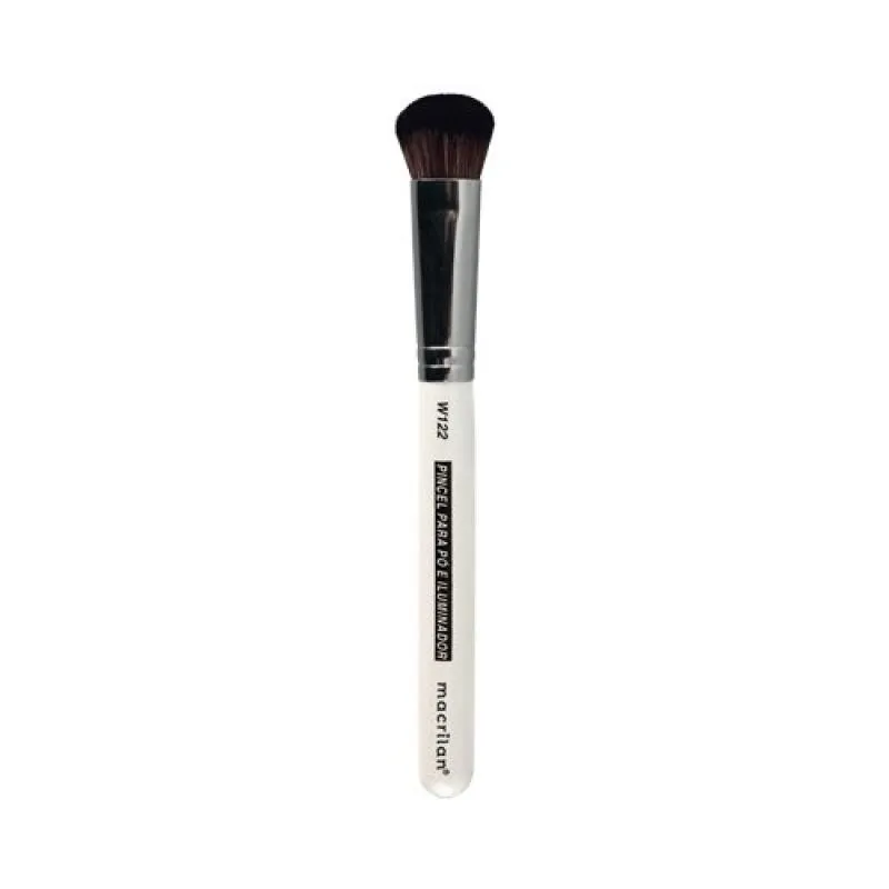 PINCEL W122 PROFISSIONAL PARA Pó E ILUMINADOR MACRILAN – LINHA W