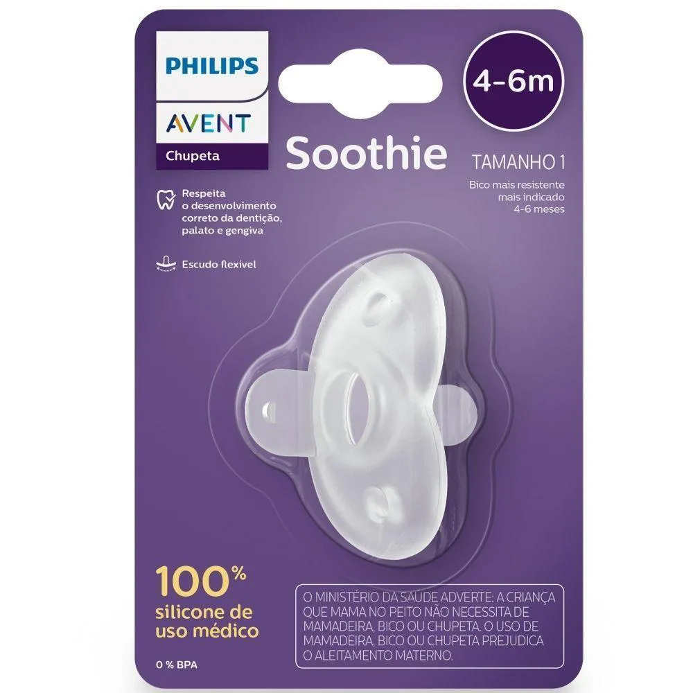 CHUPETA SOOTHIE UNITARIA NEUTRA 4-6M SCF099/13 PHILIPS AVENT