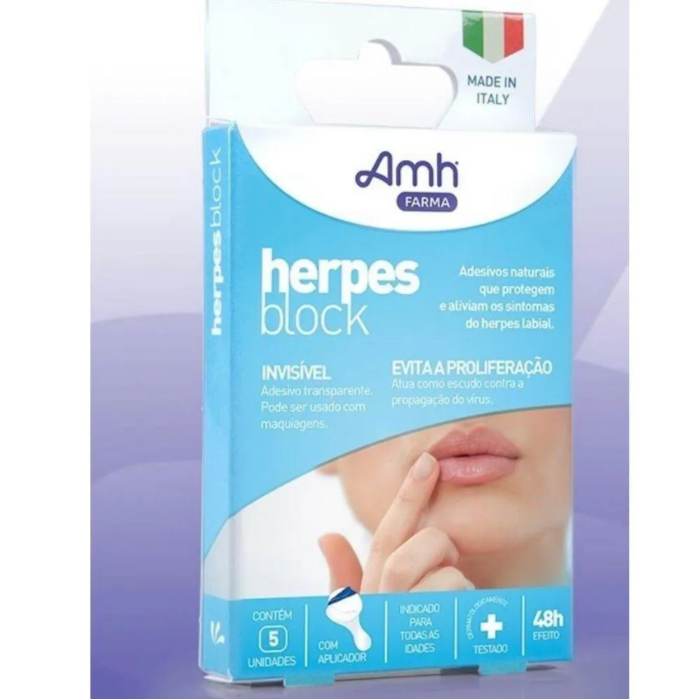 2 HERPES BLOCK ADESIVOS NATURAIS PARA HERPES LABIAL
