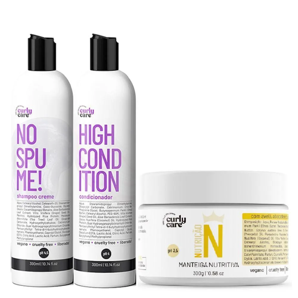 KIT CURLY CARE NO SPUME + MANTEIGA NUTRITIVA