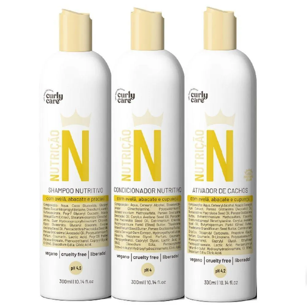 KIT CURLY CARE NUTRIçãO + ATIVADOR DE CACHOS