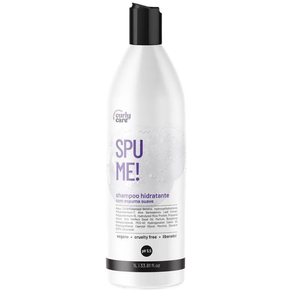 SHAMPOO HIDRTANTE COM ESPUMA SUAVE CURLY CARE SPUME! 1000ML