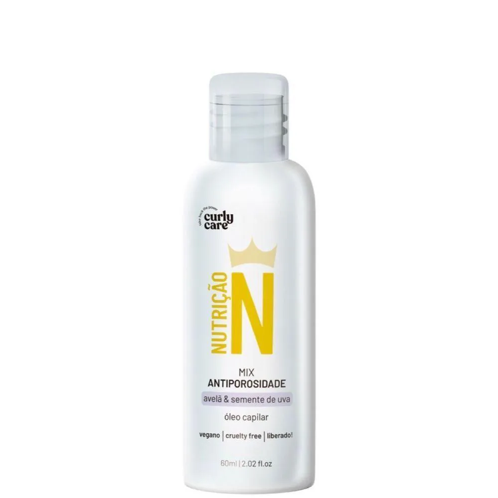 ÓLEO CAPILAR NUTIçãO CURLY CARE MIX ANTIPOROSIDADE 60ML