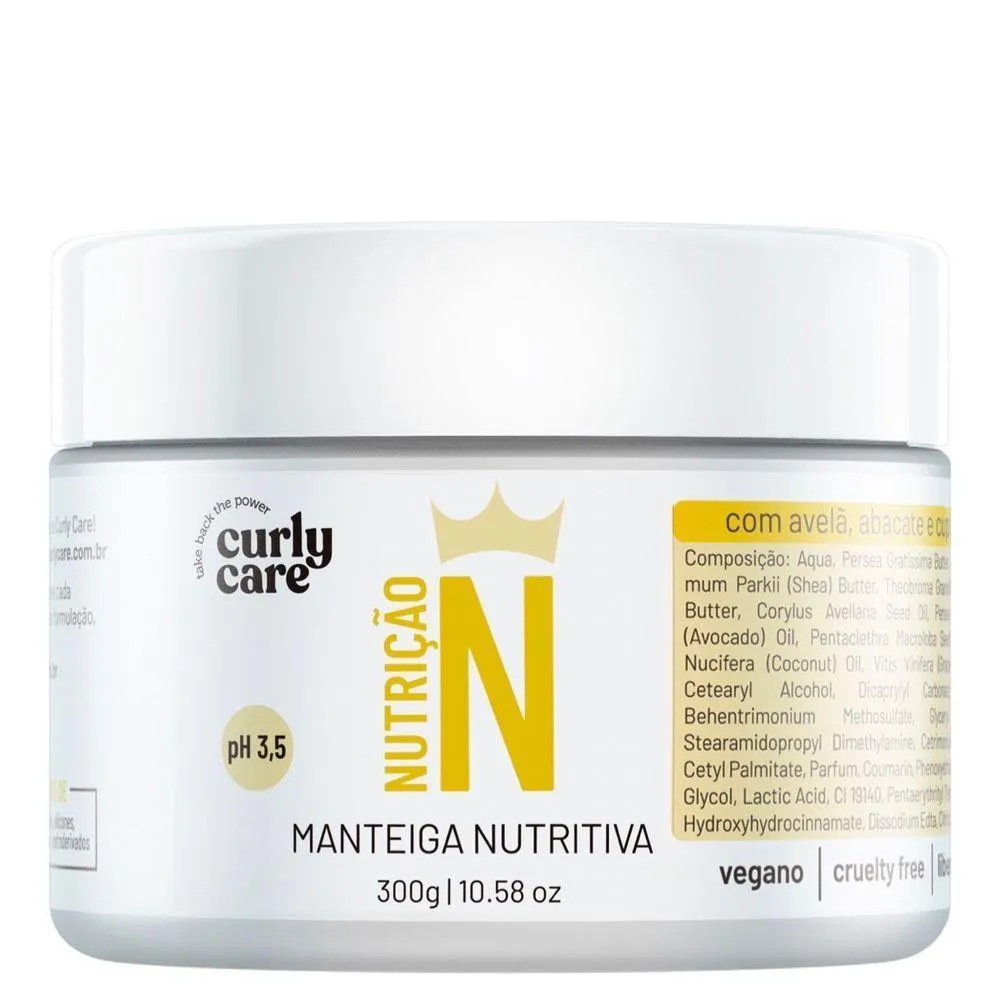 CREME DE MANTEIGA NUTRITIVO CURLY CARE 300G