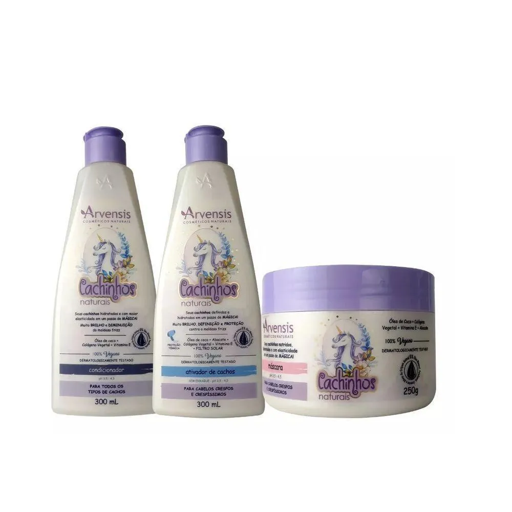 KIT COMPLETO ARVENSIS CACHOS INFANTIL (3 ITENS)