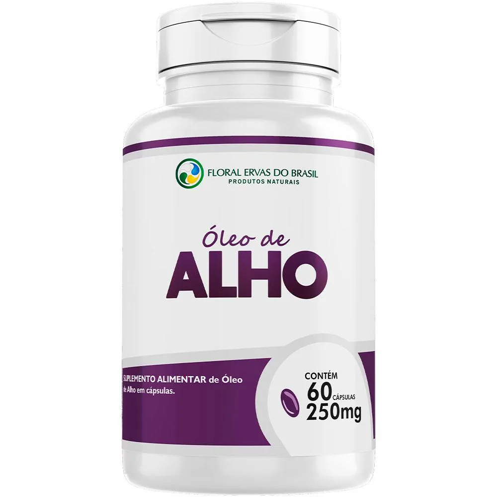 ÓLEO DE ALHO - 60 CAPSULAS - FLORAL ERVAS DO BRASIL