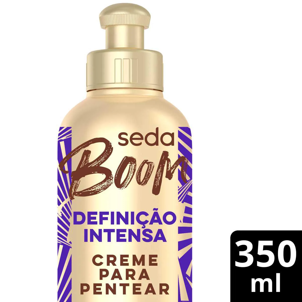 Creme de Pentear Cabelo Cacheado Seda Boom Pro Curvatura Definição Intensa 350ml