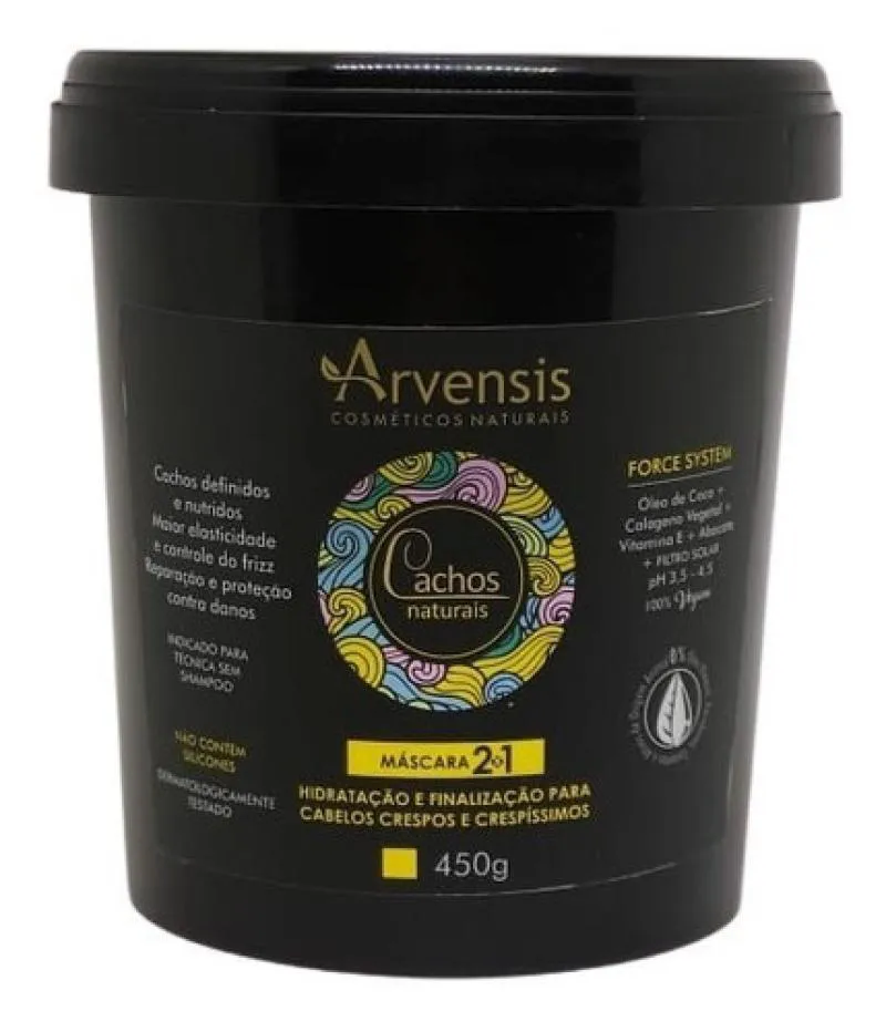 MáSCARA 2X1 NOO POO CACHOS NATURAIS ARVENSIS 450G