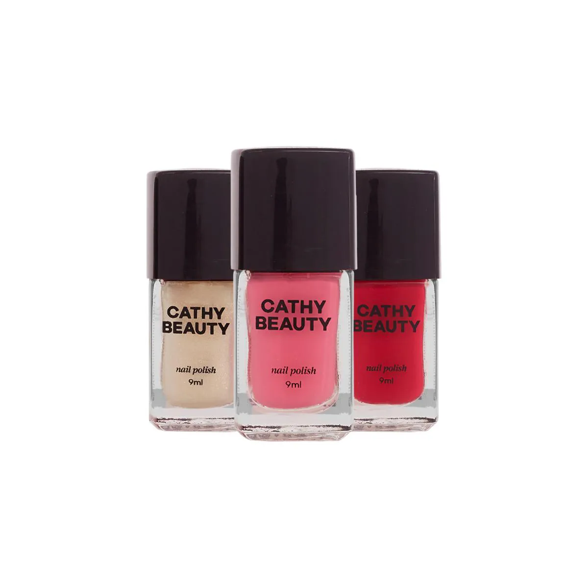 KIT ESMALTE VEGANO CATHY BEAUTY SUNSTAR TRIO