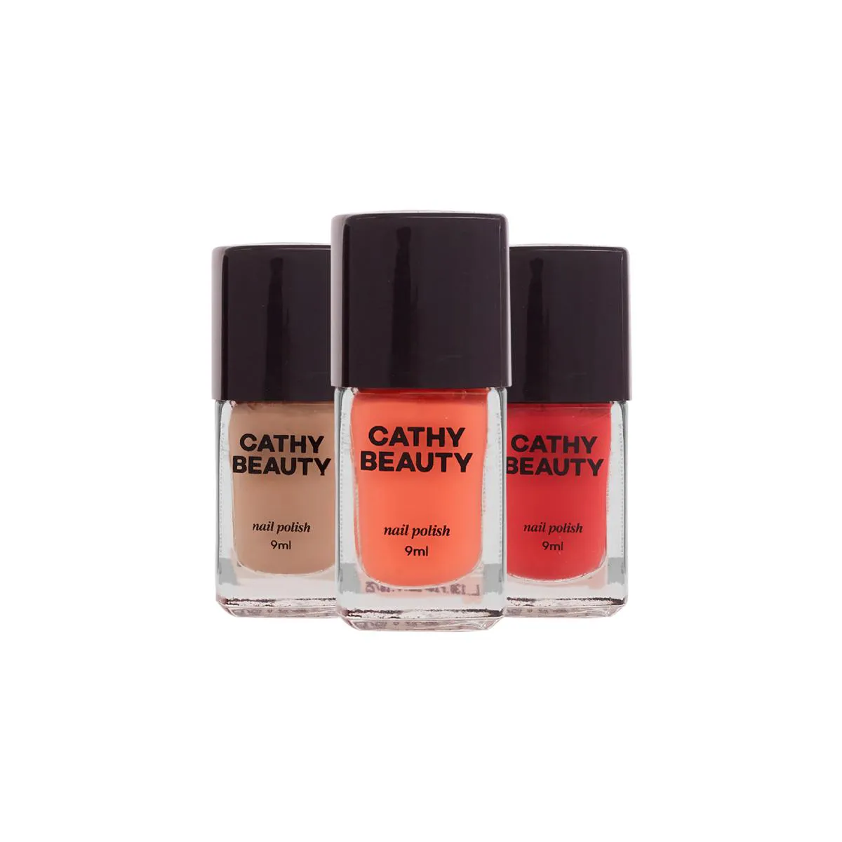 KIT ESMALTE VEGANO CATHY BEAUTY SUNSHINE TRIO