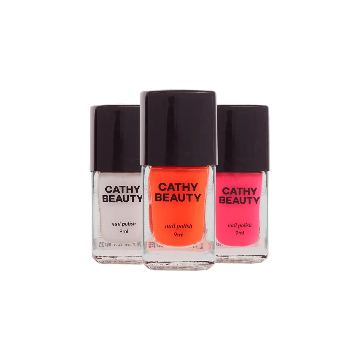 KIT ESMALTE VEGANO CATHY BEAUTY SUPER DUPER TRIO