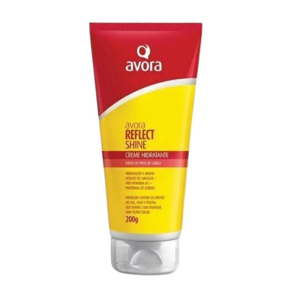 CREME HIDRATANTE AVORA REFLECT SHINE 200G