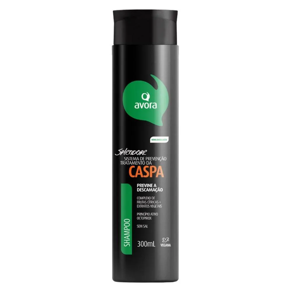 Shampoo Anticaspa Avora Splendore Tratamento da Caspa 300ml