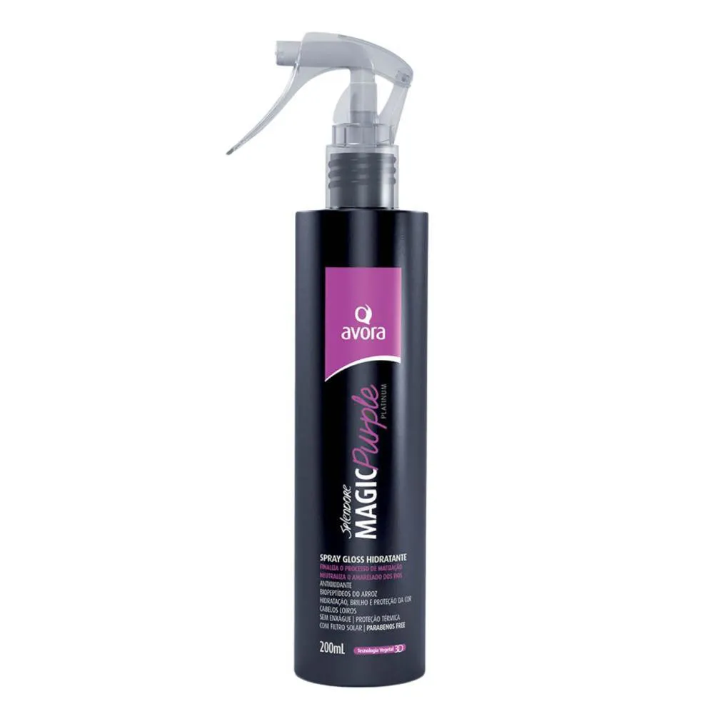 SPRAY GLOSS AVORA SPLENDORE MAGIC PURPLE PLATINUM 200ML