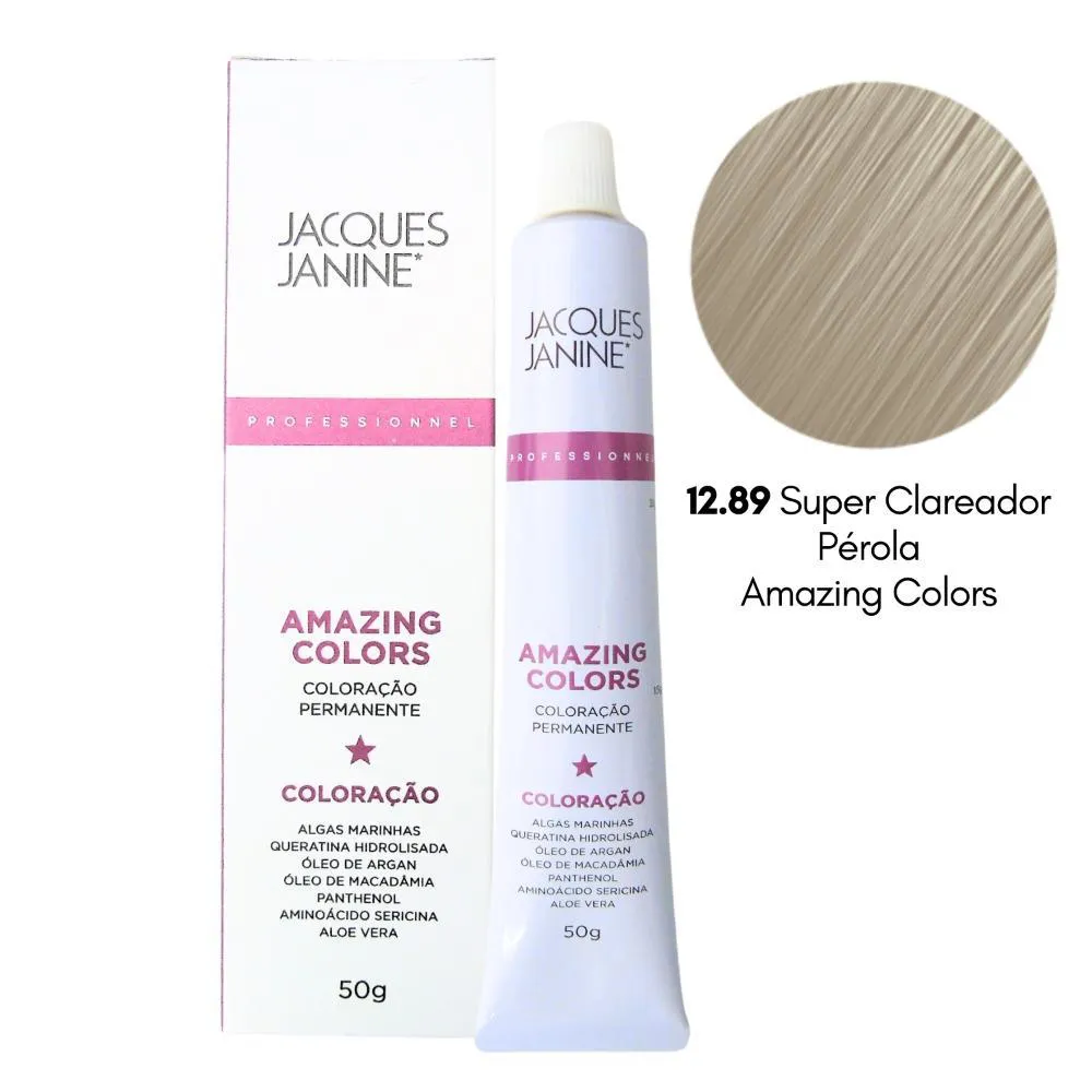 COLORAçãO JACQUES JANINE 12.89 SUPER CLAREADOR PéROLA 50G