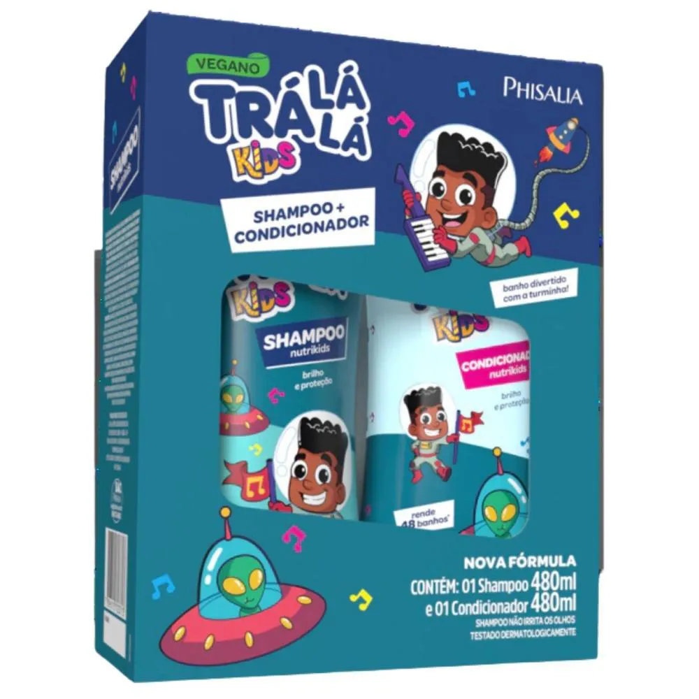 SHAMPOO + CONDICIONADOR TRá Lá Lá KIDS NUTRIKIDS 480ML