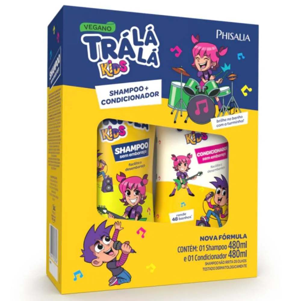 SHAMPOO + CONDICIONADOR TRá Lá Lá KIDS SEM EMBARAçO 480ML