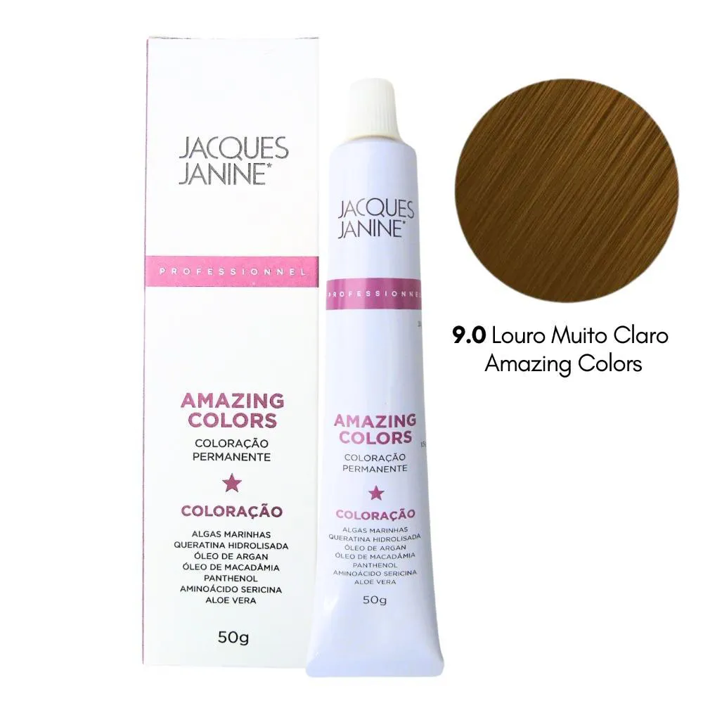 COLORAçãO JACQUES JANINE 9.0 LOURO MUITO CLARO 50G