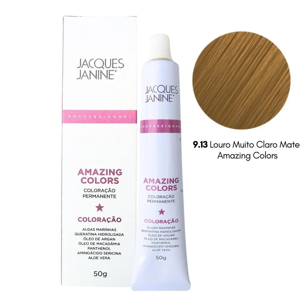 COLORAçãO JACQUES JANINE 9.13 LOURO MUITO MATE 50G