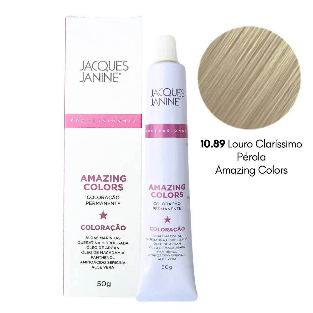 COLORAçãO JACQUES JANINE 10.89 LOURO CLARíS. PéROLA 50G