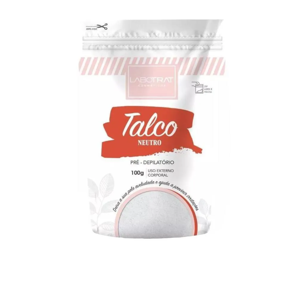 Talco Pré-Depilatório Labotrat Neutro Adulto 100g