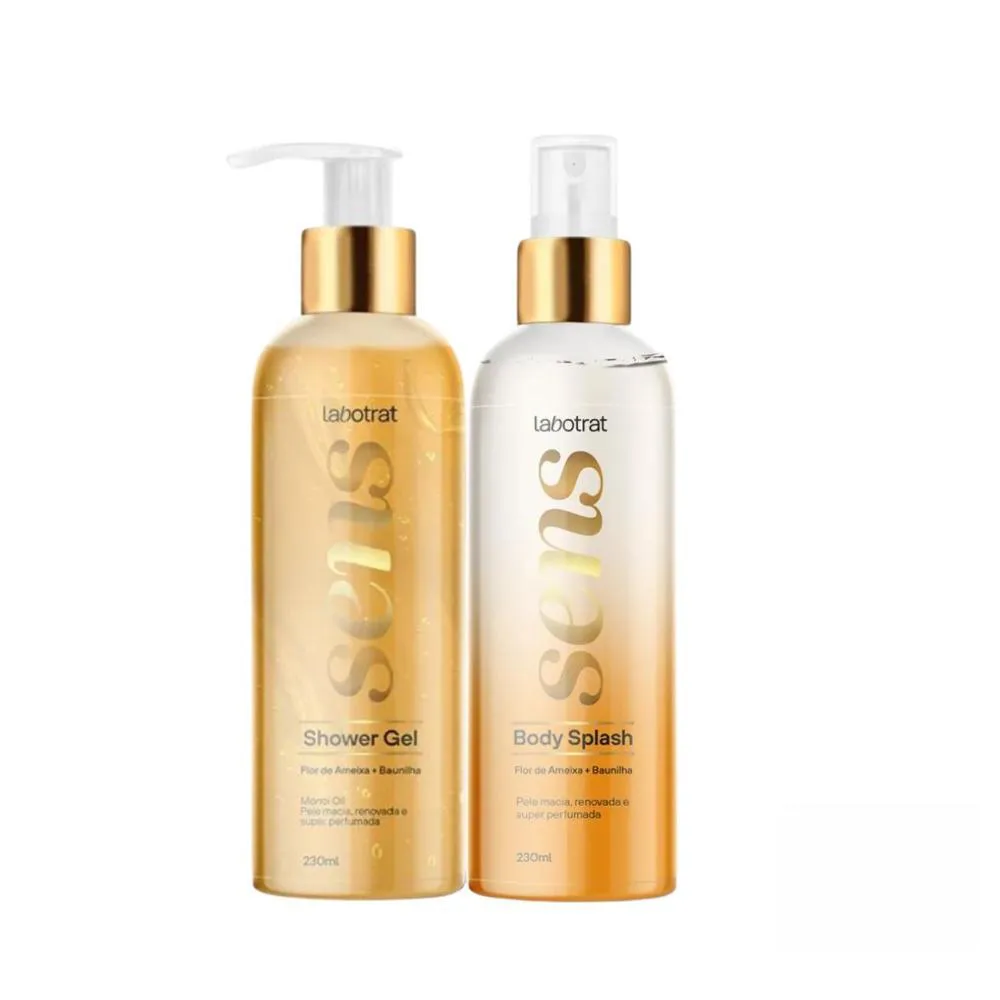 SHOWER GEL + BODY SPLASH LABOTRAT AMEIXA + BAUNILHA 230ML