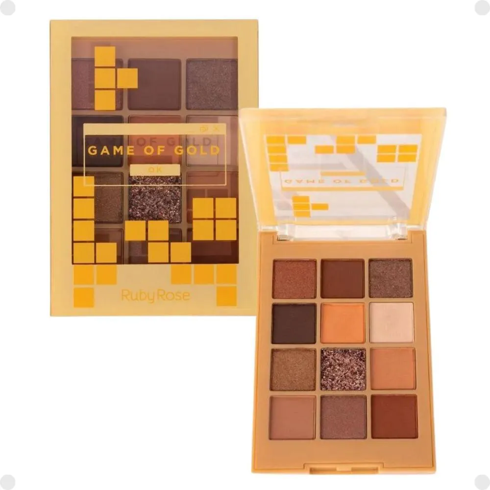 PALETA DE SOMBRAS RUBY ROSE GAME OF GOLD 6,82G