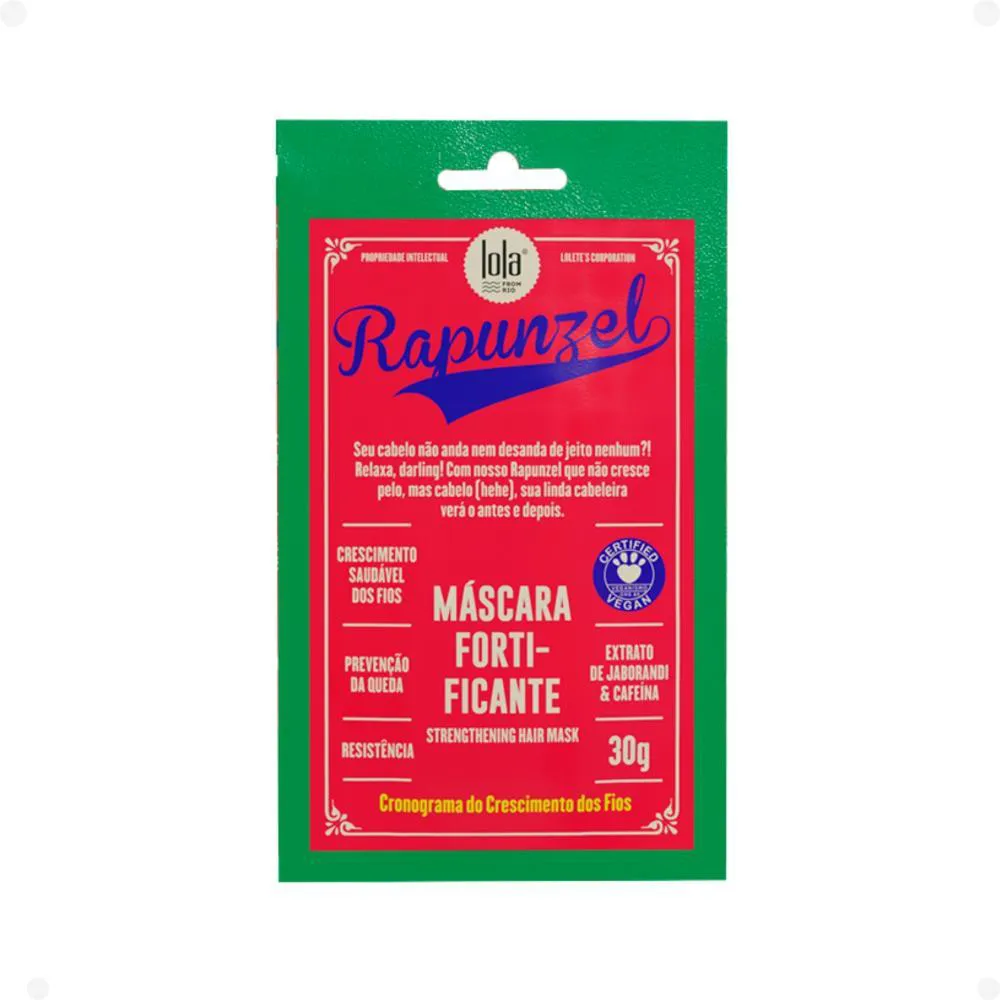 SACHê MáSCARA FORTIFICANTE LOLA RAPUNZEL 30G